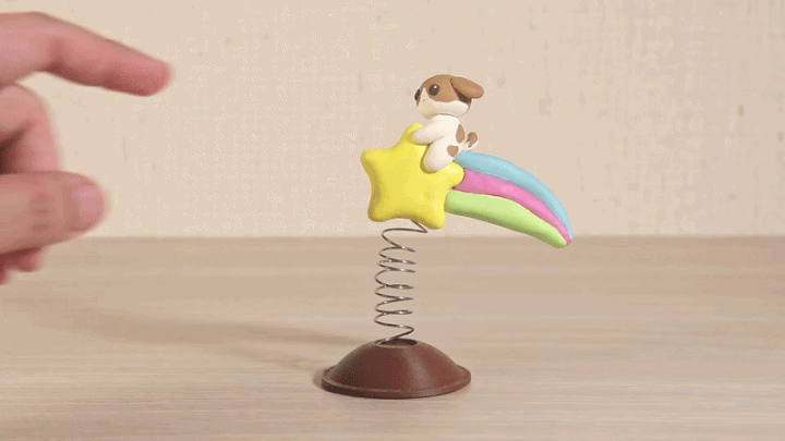Puppy Rides A Shooting Star Spring Rider