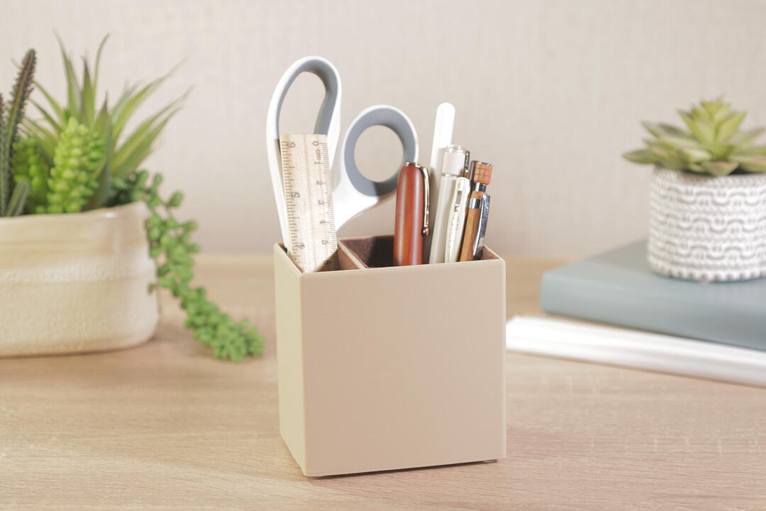 2-Compartment Pencil Holder